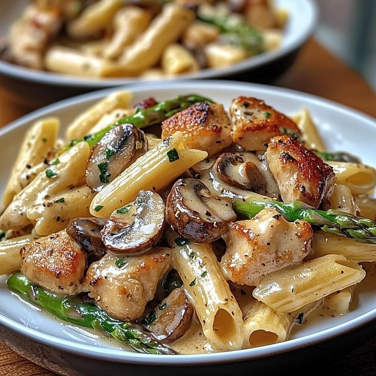 Penne Poulet Champignon